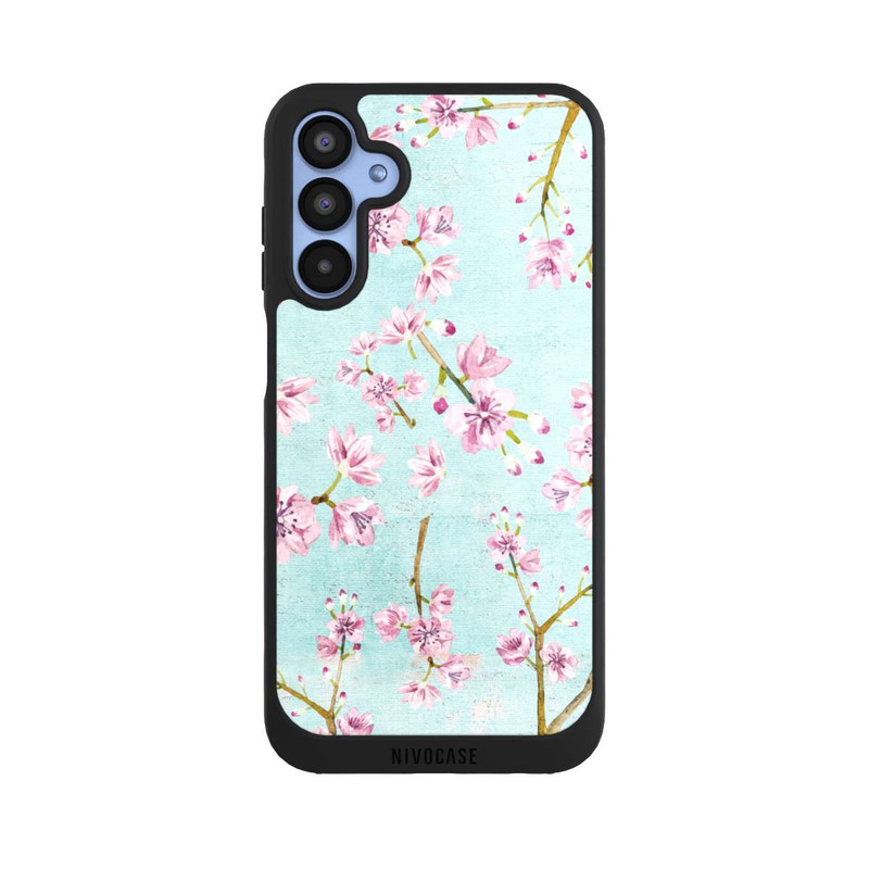 Galaxy A15 5G NIVOpure Cherry Blossom Twigs Pattern Light Blue
