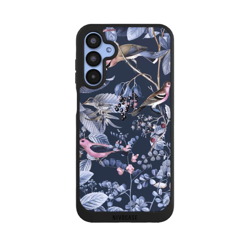 Galaxy A15 5G NIVOpure Oiseaux et Baies Bleu