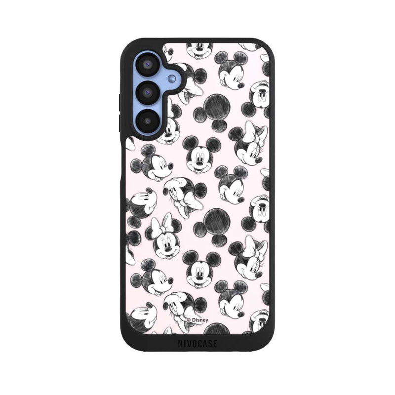 Galaxy A15 5G NIVOpure Minnie & Mickey aux multiples visages rose