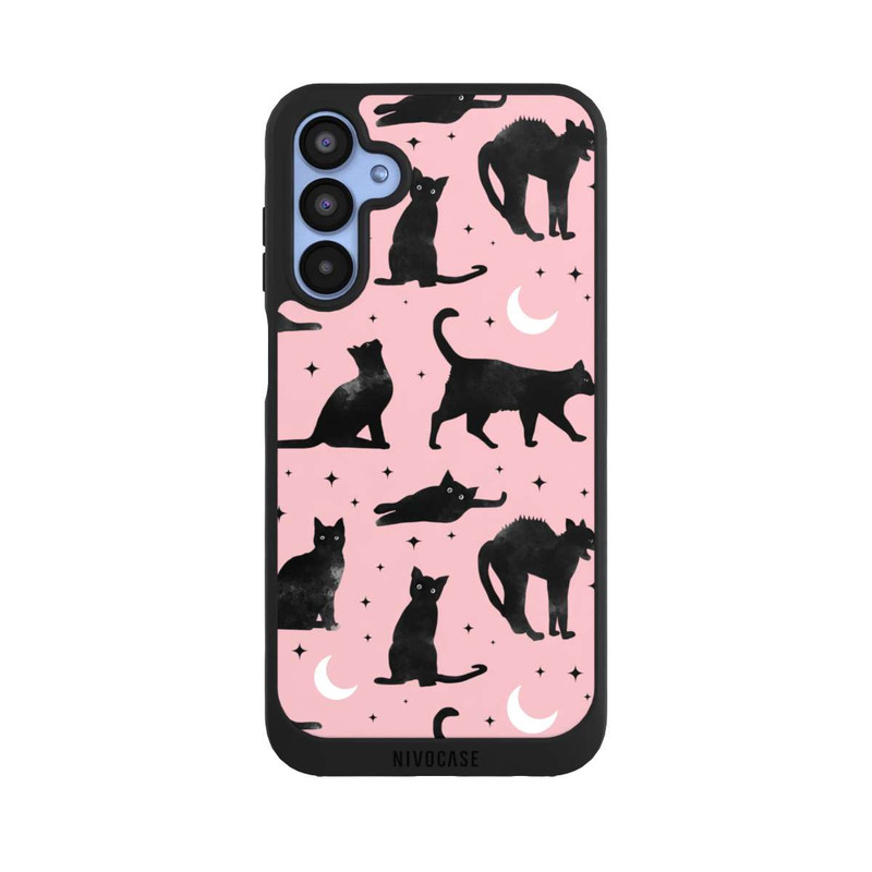 Galaxy A15 5G NIVOpure Lune & Chats Fond Rose