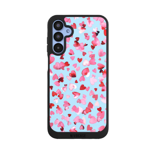 Samsung Galaxy A15 5G NIVOpure Saint Valentin Amour Coeurs Rose Bleu