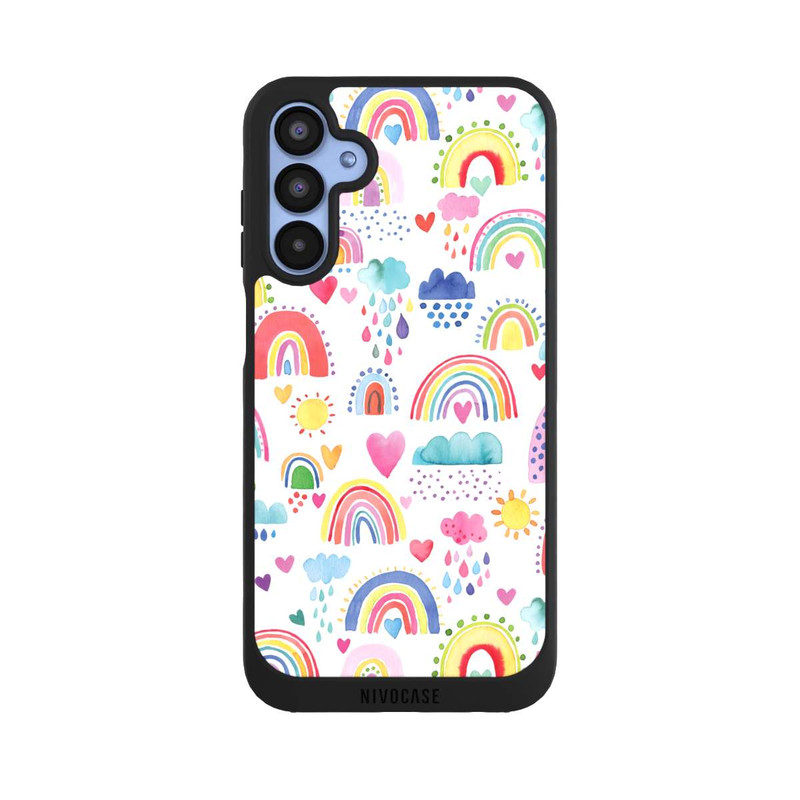 Galaxy A15 5G NIVOpure Lovely Rainbows Multi Red