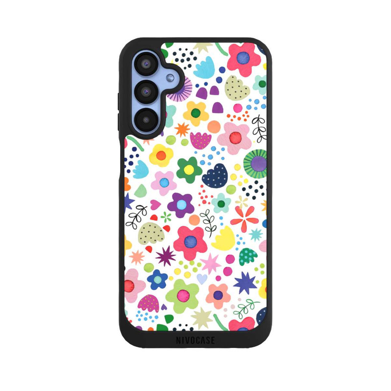 Galaxy A15 5G NIVOpure Fleurs psychédéliques colorées