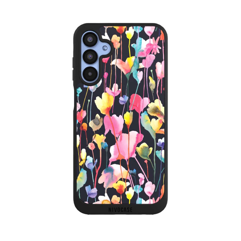 Galaxy A15 5G NIVOpure Wildblumen schwarz