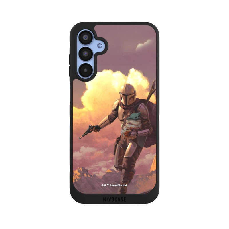 Galaxy A15 5G NIVOpure Les nuages ​​du coucher du soleil Mandalorien et Grogu