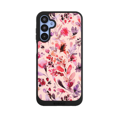 Samsung Galaxy A15 5G NIVOpure Künstlerische Blumen Viva Magenta