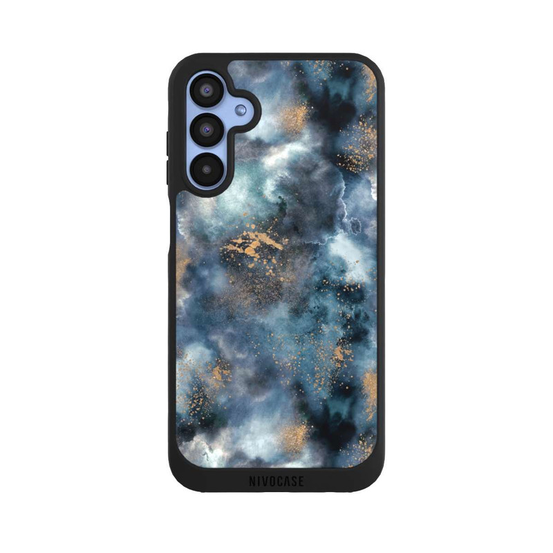 Galaxy A15 5G NIVOpure Smoky Marble Watercolor Navy