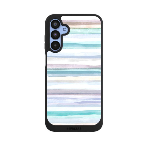 Samsung Galaxy A15 5G NIVOpure Rayures pastel bleu