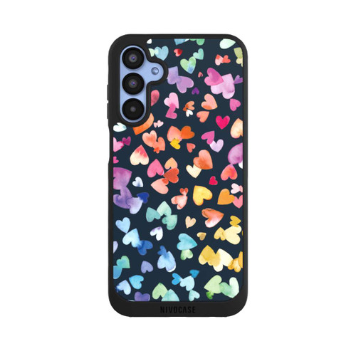Samsung Galaxy A15 5G NIVOpure Valentinstag Herzen Schwarz