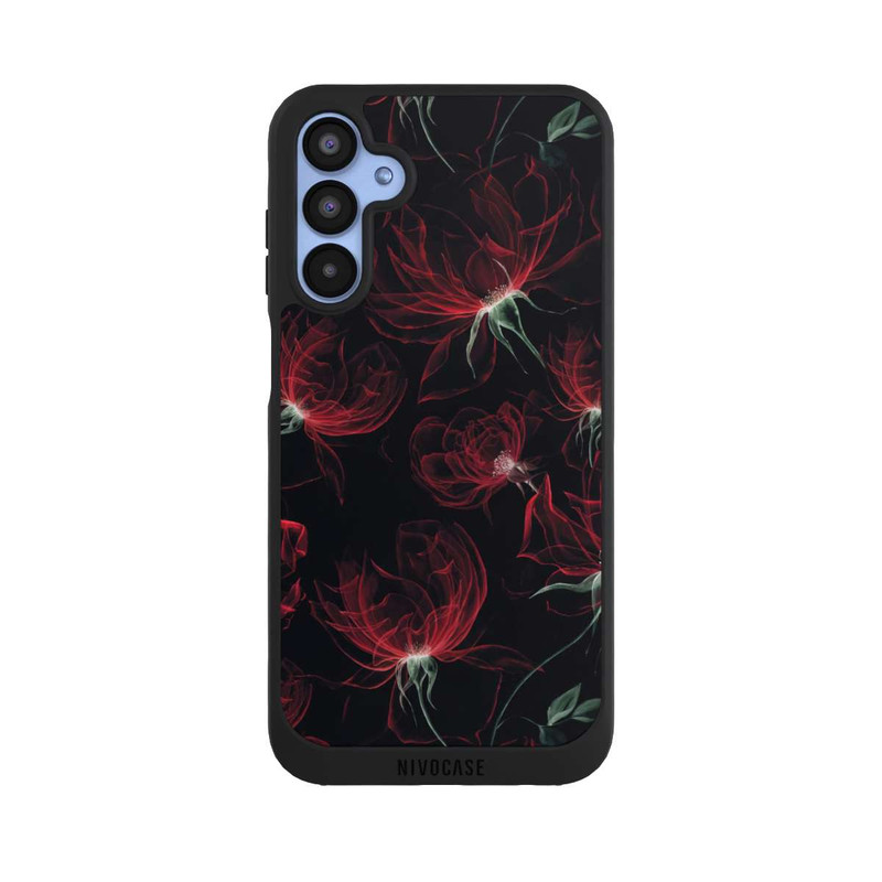 Galaxy A15 5G NIVOpure Red Flowers Wallpaper