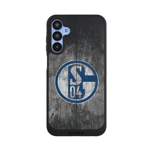 Samsung Galaxy A15 5G NIVOpure Schalke 04 Holz Look