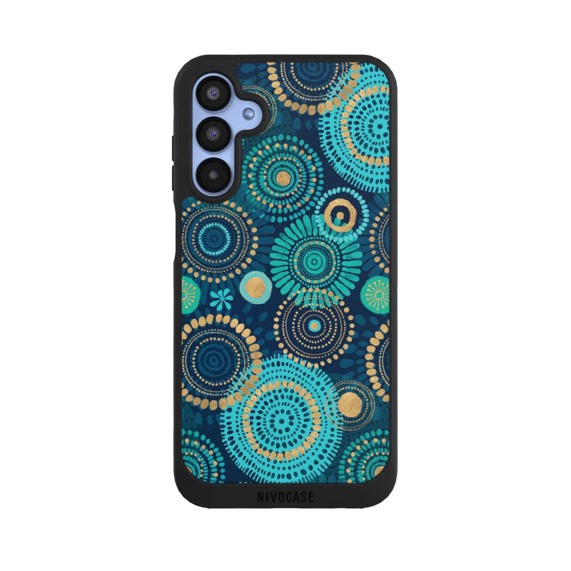 Galaxy A15 5G NIVOpure Blockprint India Teal Gold