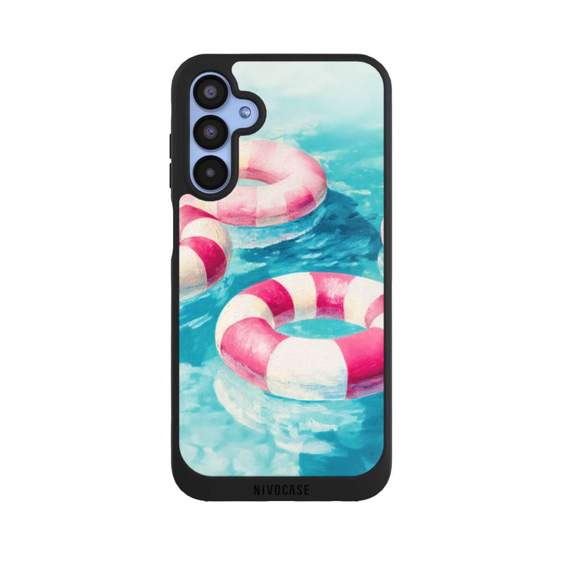 Galaxy A15 5G NIVOpure Striped Swim Rings in The Pool