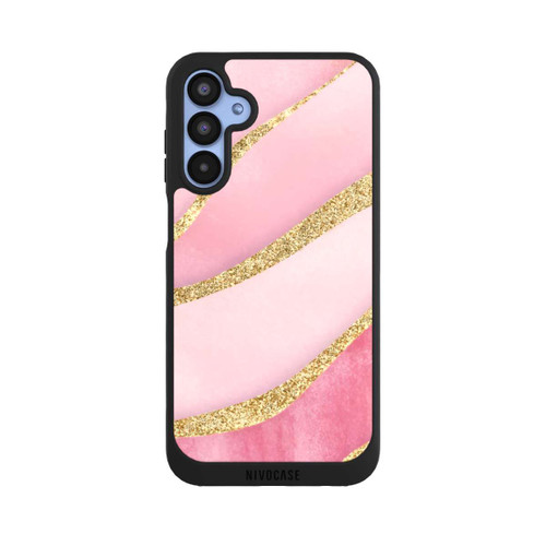 Samsung Galaxy A15 5G NIVOpure Pink Marble Goldprint Stripes