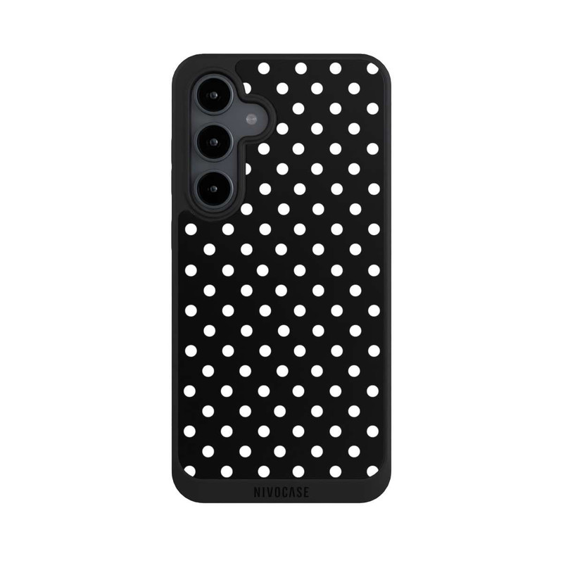 Galaxy S24 FE NIVOpure Polka Dots Black and White