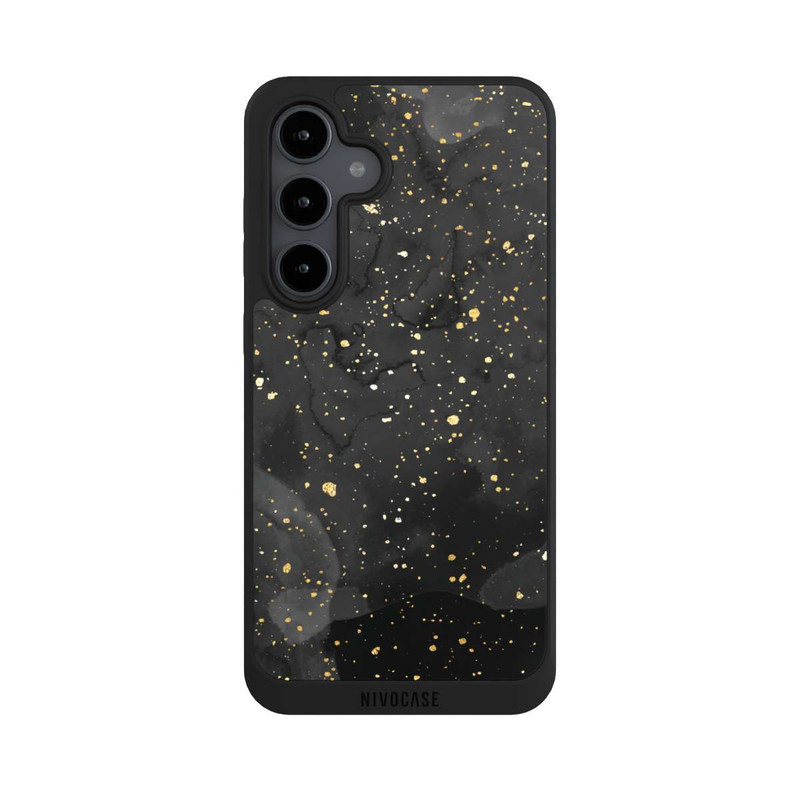 Galaxy S24 FE NIVOpure Marble Black Gold Look Sparkle