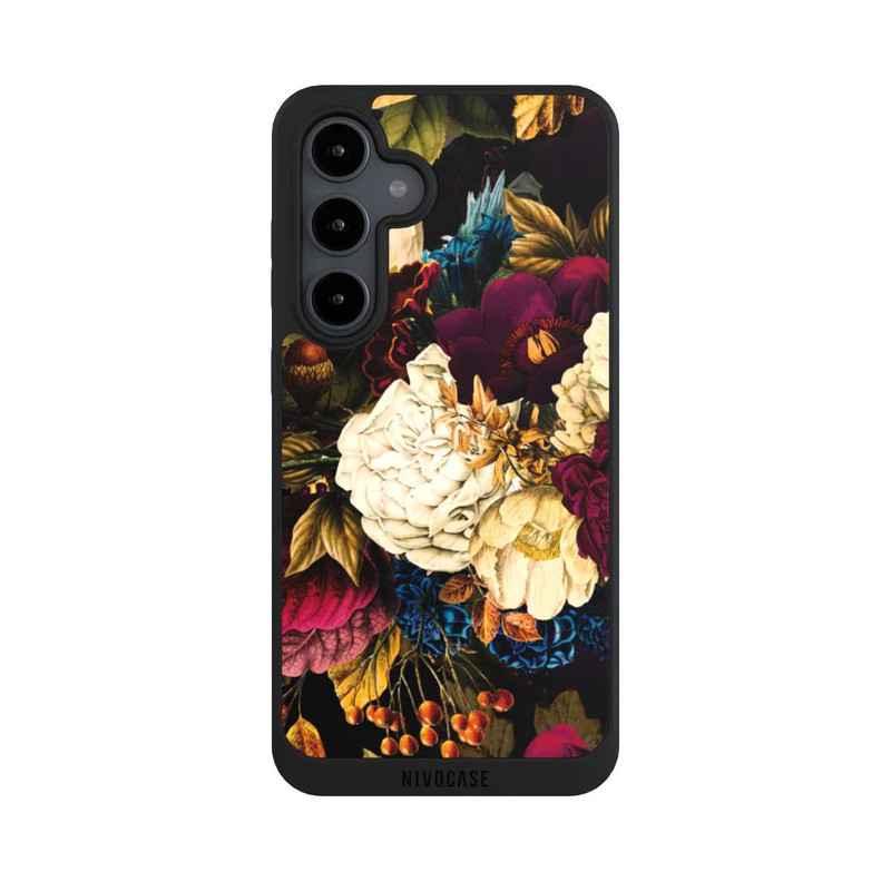 Galaxy S24 FE NIVOpure Dunkle Vintage Blumen
