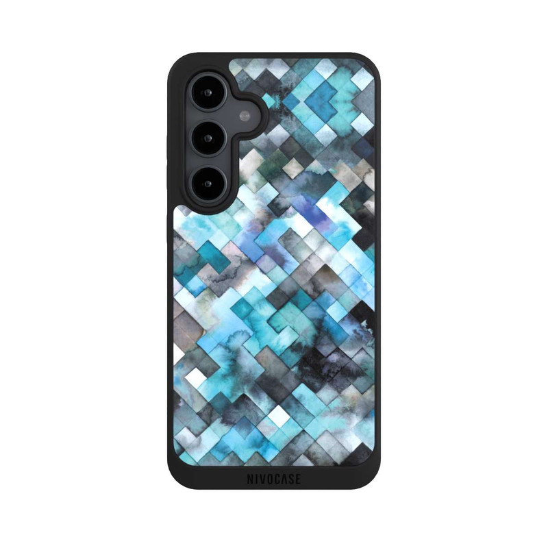 Galaxy S24 FE NIVOpure Moody Geometry Blue
