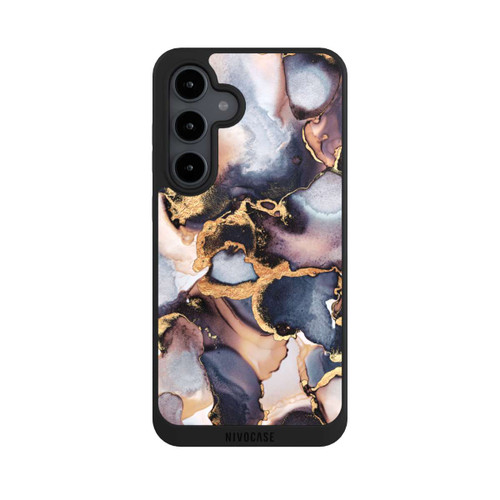 Samsung Galaxy S24 FE 5G NIVOpure Dreamy Ink Grey Gold Print
