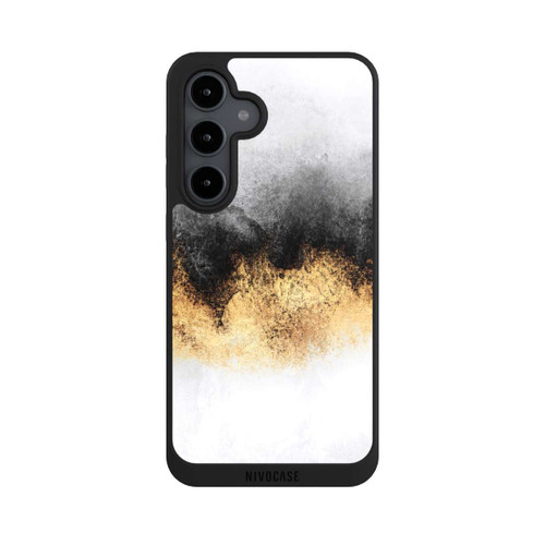 Samsung Galaxy S24 FE 5G NIVOpure Grey Sky Dust Gold Print