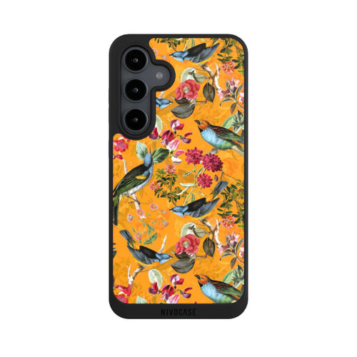 Samsung Galaxy S24 FE 5G NIVOpure Tapete mit Vögeln und Blumen