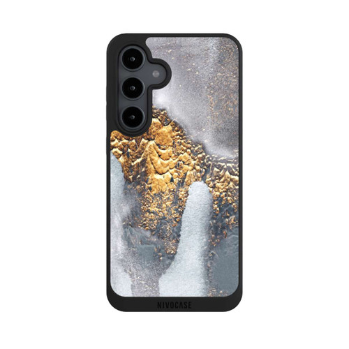 Samsung Galaxy S24 FE 5G NIVOpure Concrete Gold Glitter Look