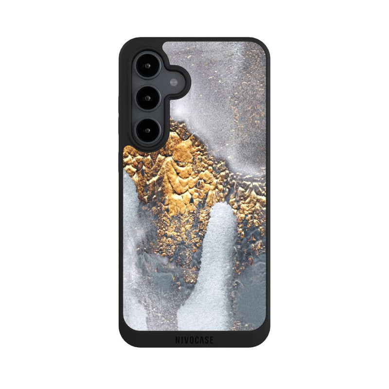 Galaxy S24 FE NIVOpure Concrete Gold Glitter Look