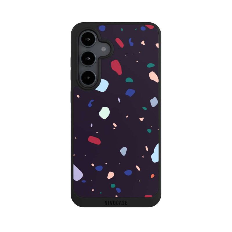 Galaxy S24 FE NIVOpure Moderner dunkel abgerundeter Terrazzo