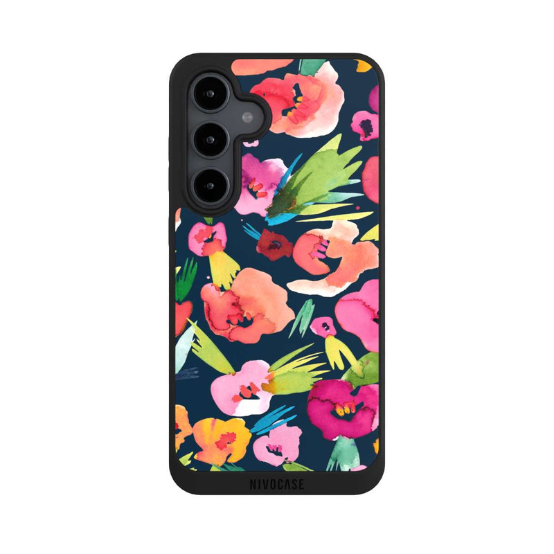 Galaxy S24 FE NIVOpure tropische Blumen aquarell