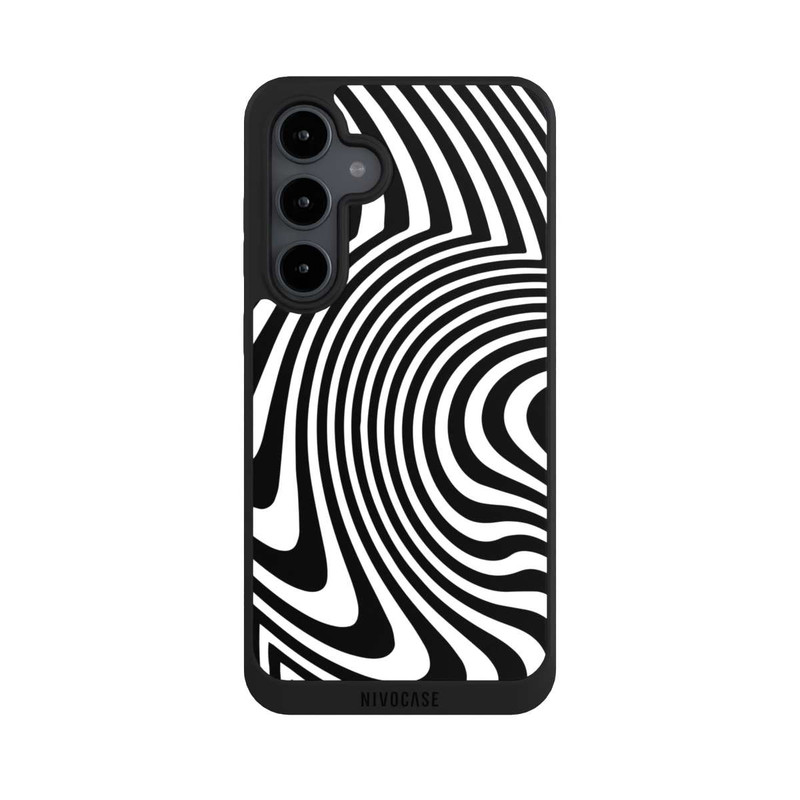 Galaxy S24 FE NIVOpure schwarz-weiße Wellen