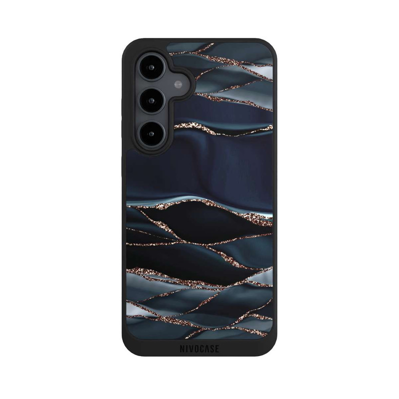 Galaxy S24 FE NIVOpure Dark Grey Stripes Golden LooK