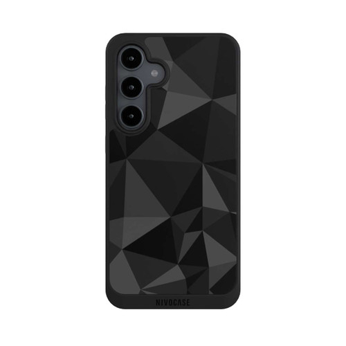 Samsung Galaxy S24 FE 5G NIVOpure Motif Polygone Noir