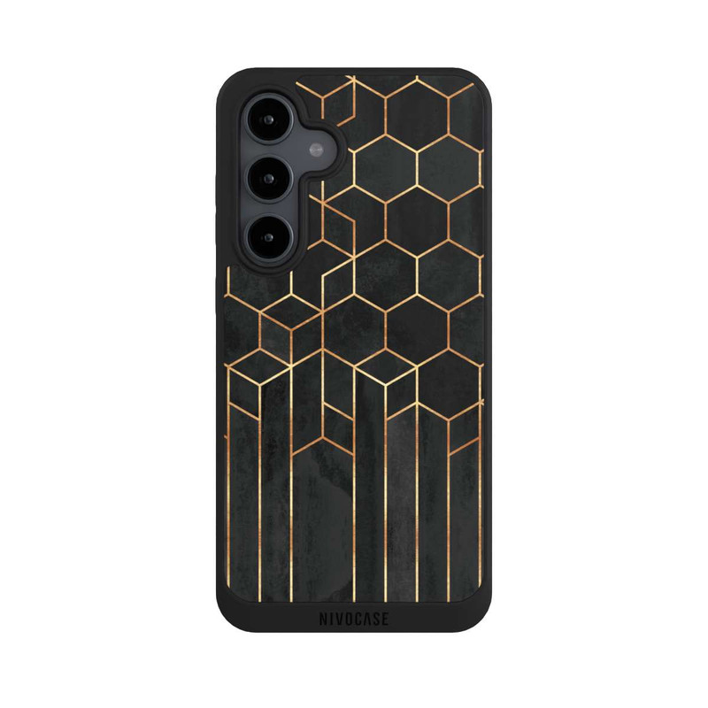 Galaxy S24 FE NIVOpure Hexagones noirs
