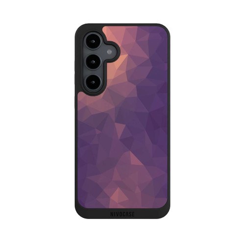 Samsung Galaxy S24 FE 5G NIVOpure Polygonal Mosaic Rot/Violett