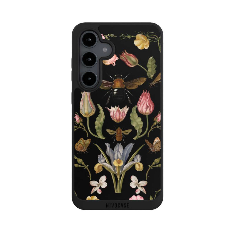 Galaxy S24 FE NIVOpure Wildblumen und Biene Schwarz