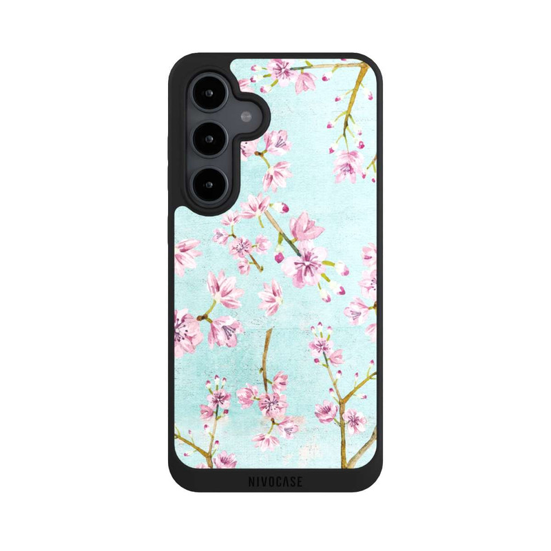 Galaxy S24 FE NIVOpure Cherry Blossom Twigs Pattern Light Blue