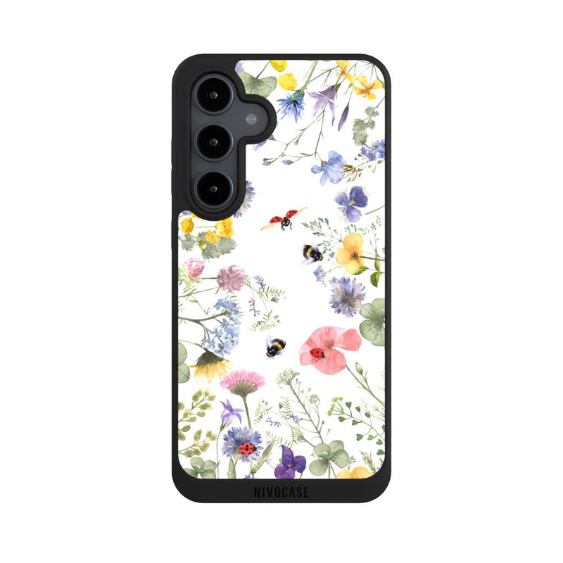 Galaxy S24 FE NIVOpure Bunte Frühlingsblumen und Bienen
