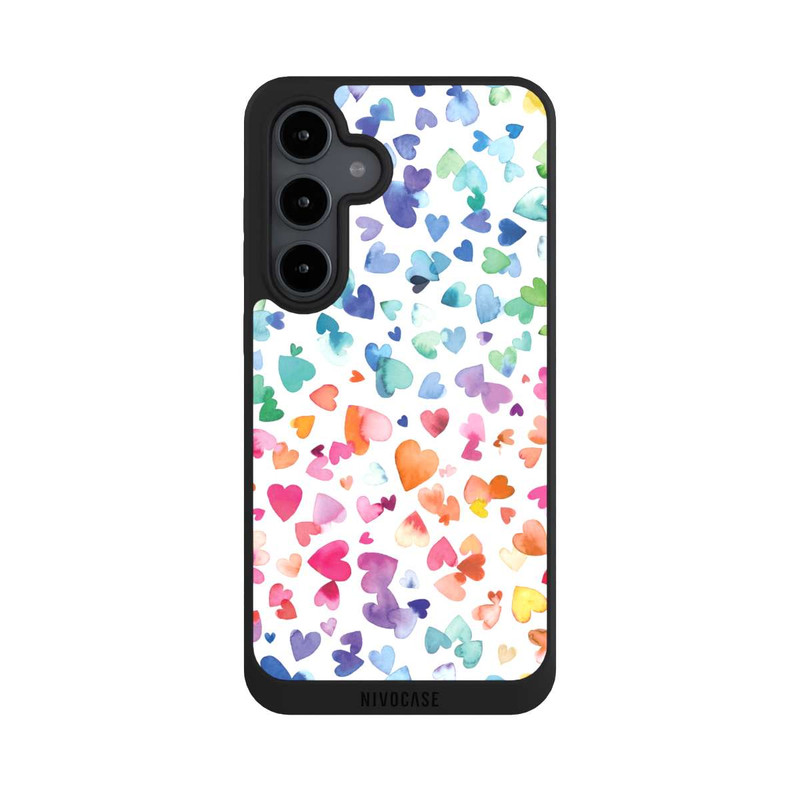 Galaxy S24 FE NIVOpure Coeurs d'amour aquarelle