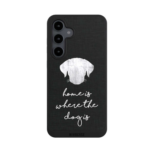 Samsung Galaxy S24 FE 5G NIVOpure Home Is Where The Dog Is - White on Black