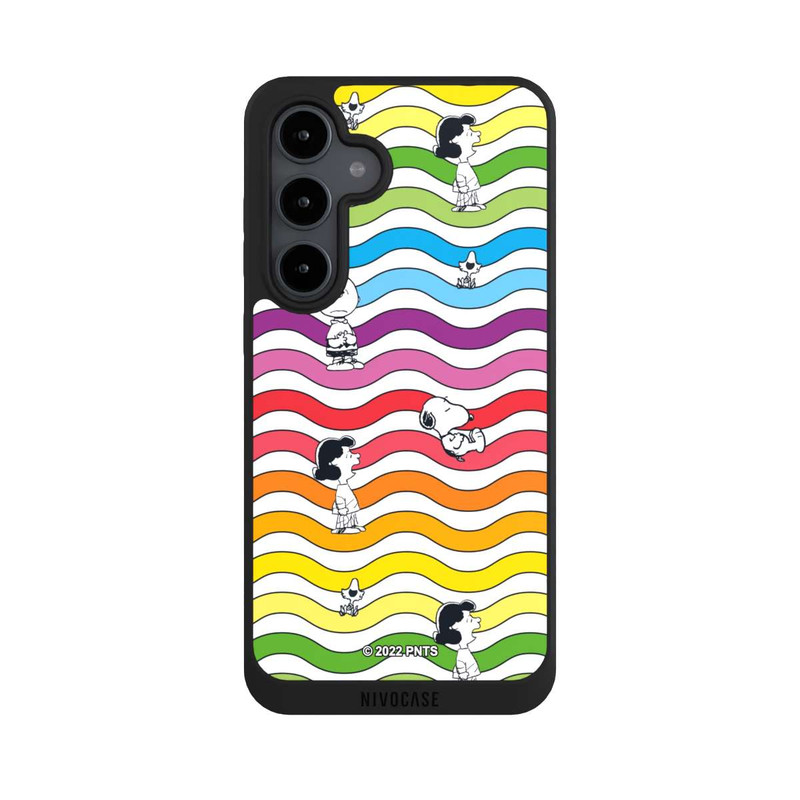 Galaxy S24 FE NIVOpure Snoopy Pattern Arc-en-ciel