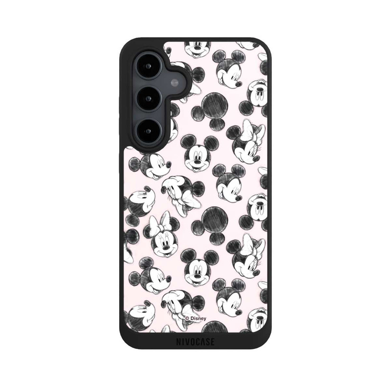 Galaxy S24 FE NIVOpure Minnie & Mickey Viele Gesichter Pink