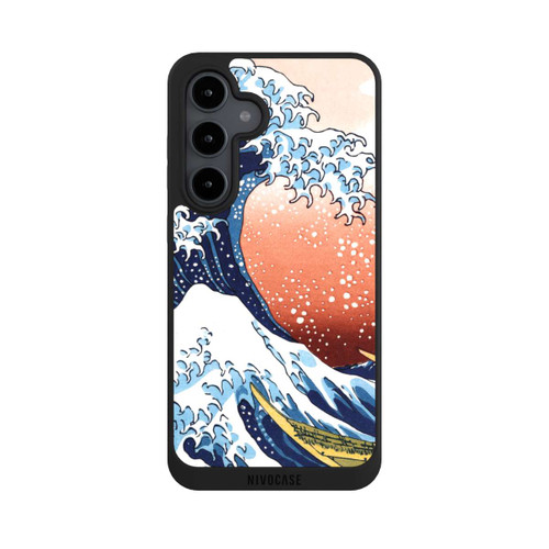 Samsung Galaxy S24 FE 5G NIVOpure La Grande Vague de Kanagawa Rouge