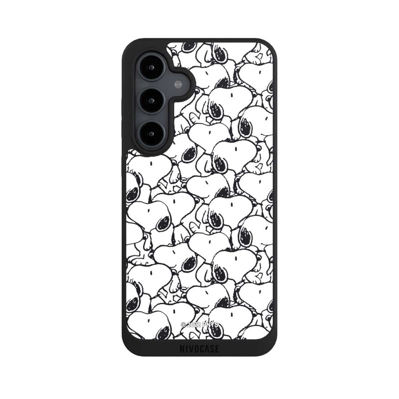 Galaxy S24 FE NIVOpure Snoopy Pattern Noir & Blanc