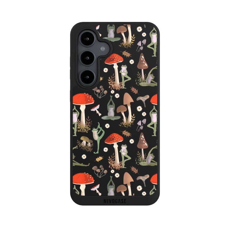 Galaxy S24 FE NIVOpure Yoga-Frösche mit Pilzen