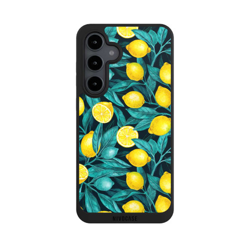 Samsung Galaxy S24 FE 5G NIVOpure Citrons et feuilles sombres