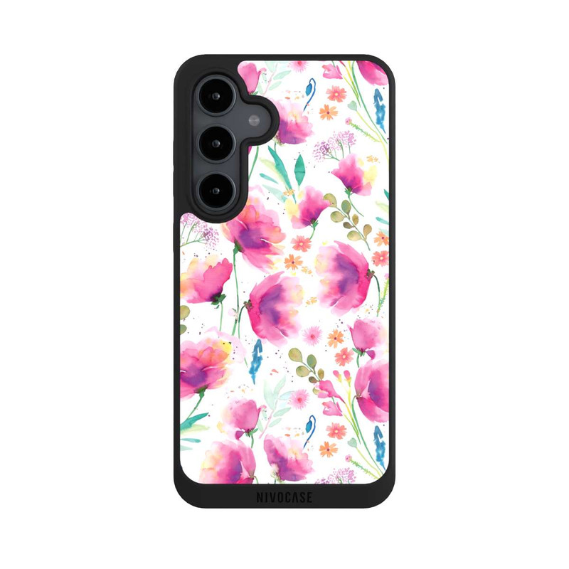 Galaxy S24 FE NIVOpure Coquelicots abstraits aquarelle