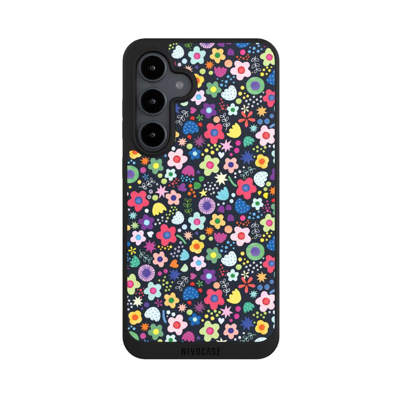 Galaxy S24 FE NIVOpure Psychedelic Flowers Multi Black