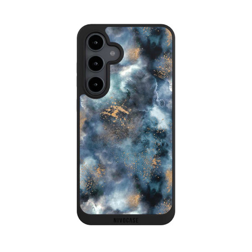 Samsung Galaxy S24 FE 5G NIVOpure Smoky Marble Watercolor Navy