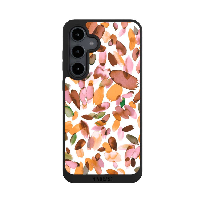 Galaxy S24 FE NIVOpure Watercolor Petal Stains Orange