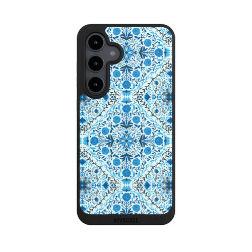 Samsung Galaxy S24 FE 5G NIVOpure Blue Floral Tiles